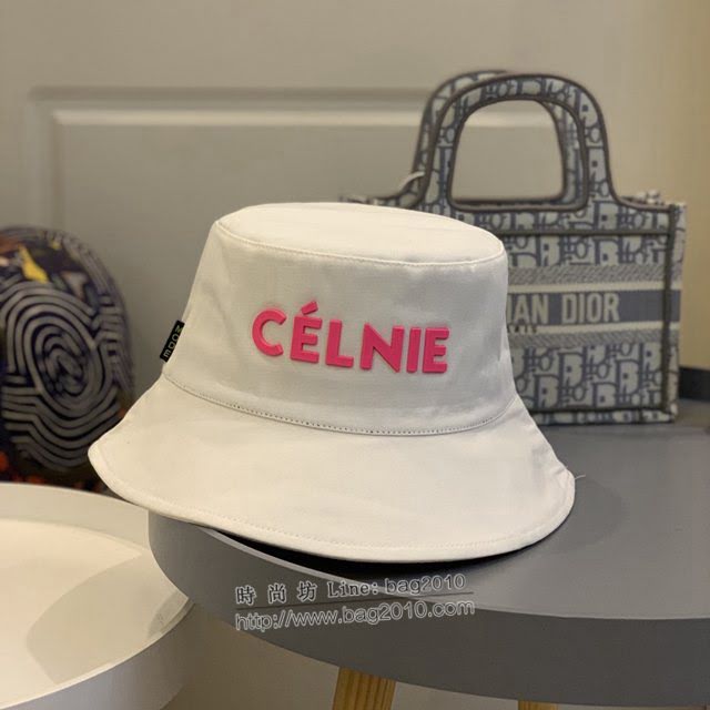 CELINE新品女士帽子 賽琳立體彩虹字母炫彩系列漁夫帽  mm1621